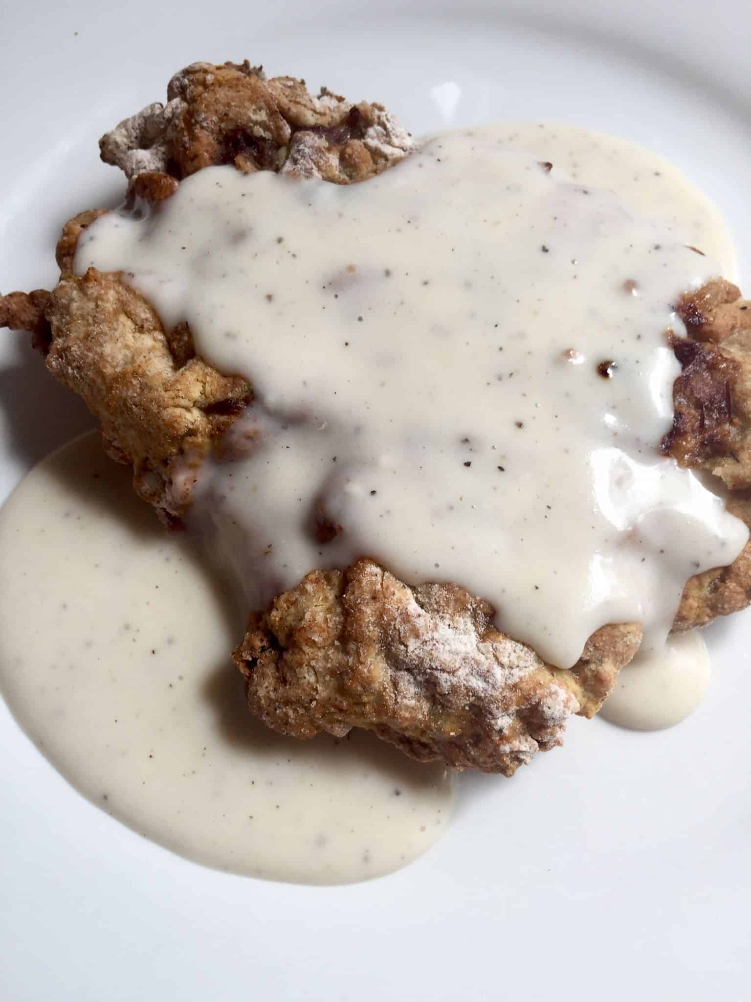 Air Fried Country Fried Steak - FlyPeachPie