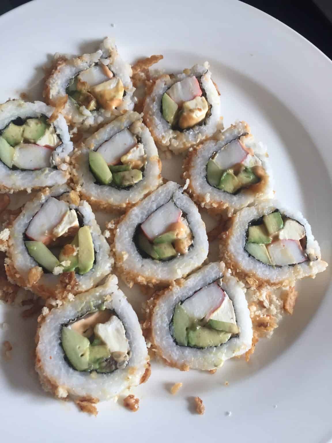 California Crunch Sushi Roll - FlyPeachPie