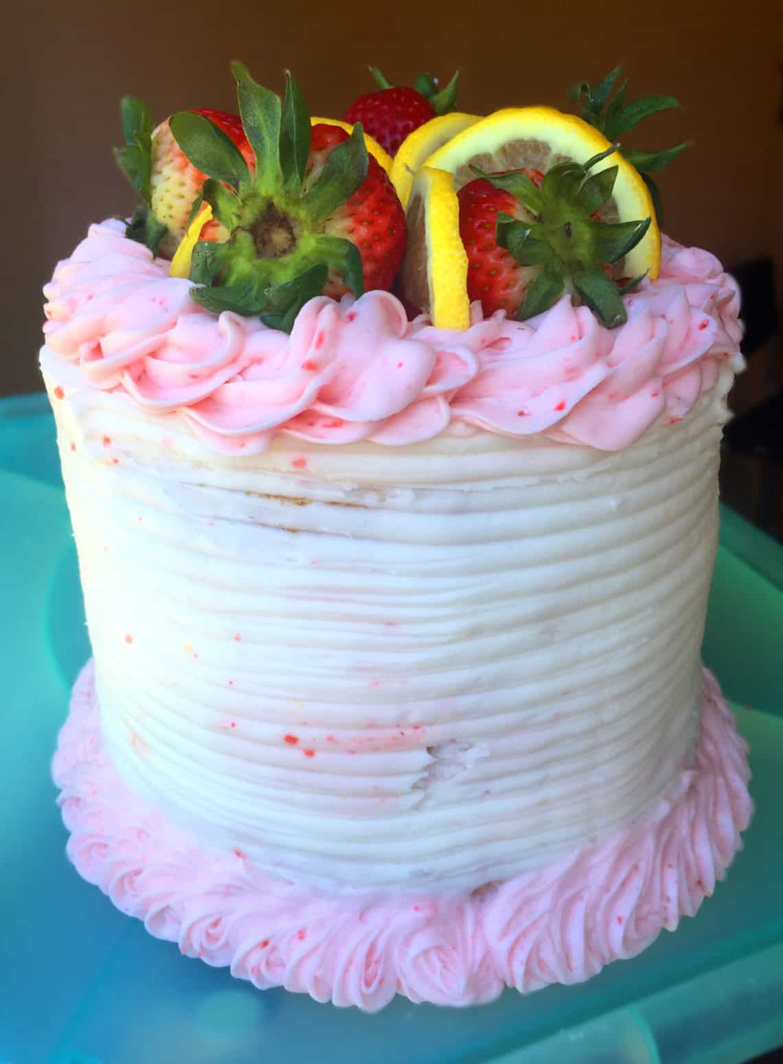 Strawberry Lemon Cake FlyPeachPie