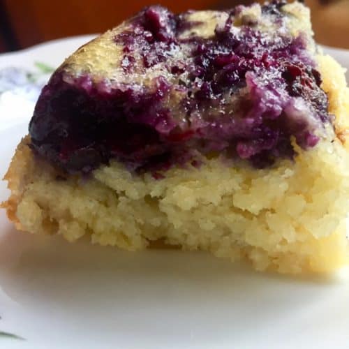 Almond Flour Blueberry Lemon Cake - FlyPeachPie