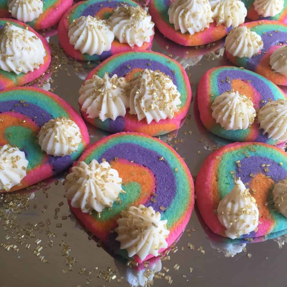 italian rainbow cookie cake — molly yeh