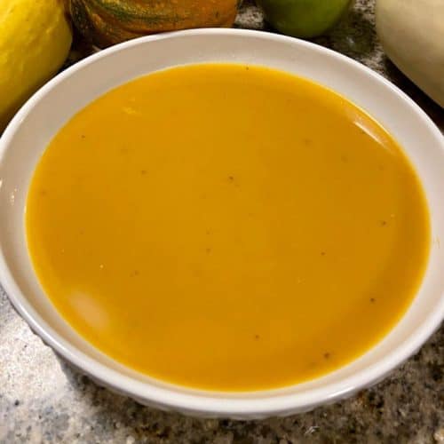 Instant Pot Butternut Squash Soup - FlyPeachPie