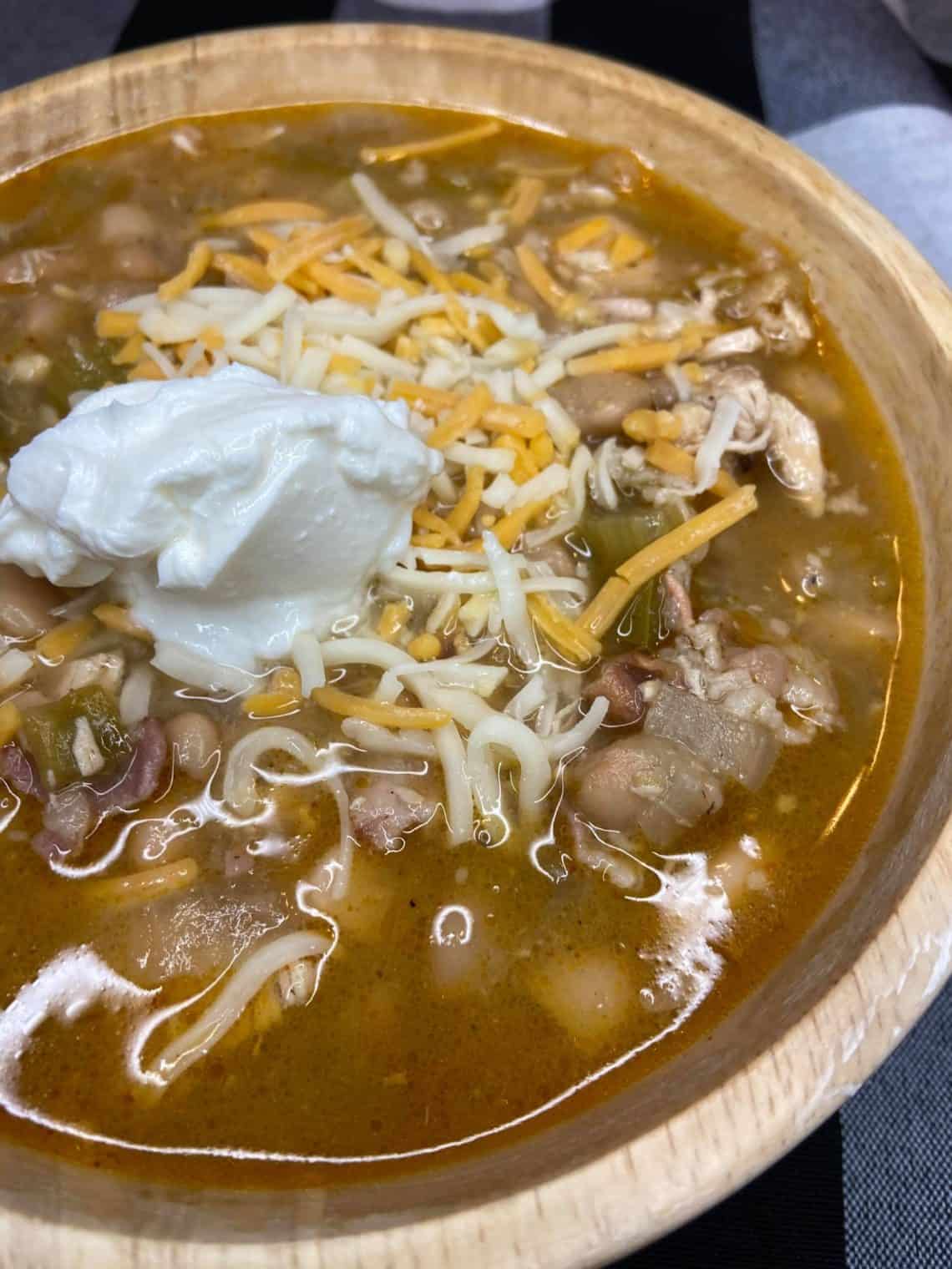 White Chicken Chili - FlyPeachPie