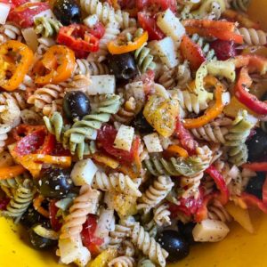 Garden Rotini Pasta Salad - FlyPeachPie