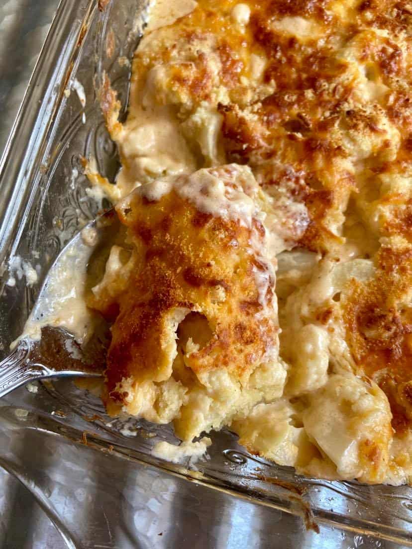 Keto Baked Mac And Cheese - FlyPeachPie