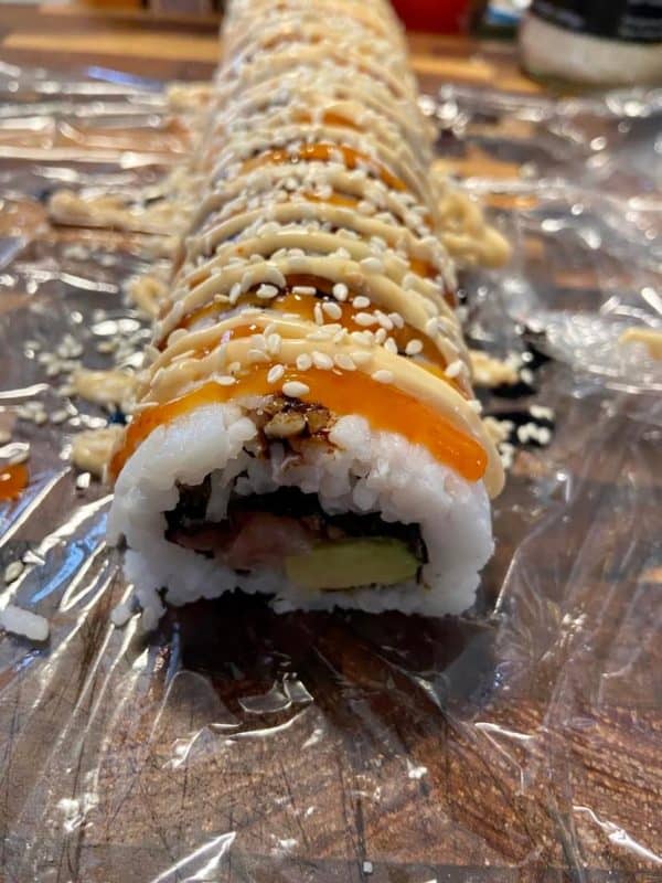 Spicy Tuna Sushi Roll - FlyPeachPie