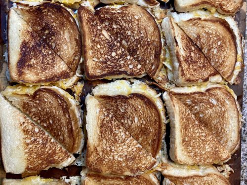 Sheet Pan Grilled Cheese Sandwiches Recipe